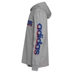 Boys 4-7 adidas Glitchy Hooded Graphic Tee -Active & Workout Clothes Store 5559417 ALT2