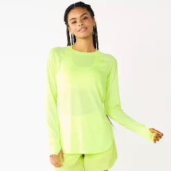 Women's Tek Gear® Long Sleeve Tunic -Active & Workout Clothes Store 5560866 Real Lemon