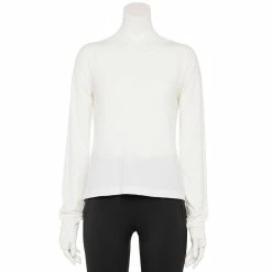 Women's Tek Gear® Crewneck Long Sleeve Tee -Active & Workout Clothes Store 5561703 Modern White