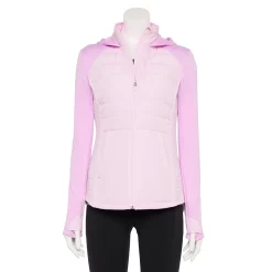 Women's Tek Gear® Hooded Mixed-Media Jacket -Active & Workout Clothes Store 5561979 Adoring Lilac