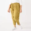 Plus Size Nine West High-Waisted Tapered Pants -Active & Workout Clothes Store 5563608 Sergio Olive
