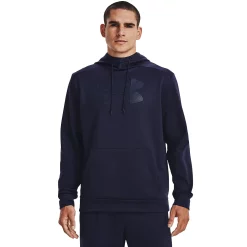 Big & Tall Under Armour Big Logo Fleece Hoodie -Active & Workout Clothes Store 5564232 Midnight Navy