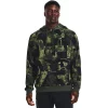 Big & Tall Under Armour Macro Branded Rival Fleece Hoodie -Active & Workout Clothes Store 5564236 Baroque Green