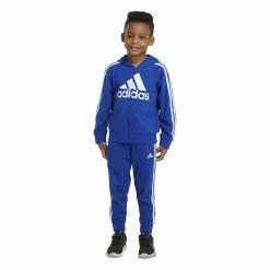 Boys 4-7 adidas French Terry Logo Graphic Hoodie & Jogger Pants Set -Active & Workout Clothes Store 5565367 ALT3