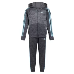 Boys 4-7 adidas Melange Fleece 3-Stripe Raglan Hoodie & Jogger Pants Set 12 Boys 4-7 adidas Melange Fleece 3-Stripe Raglan Hoodie & Jogger Pants Set -Active & Workout Clothes Store 5565370 ALT2