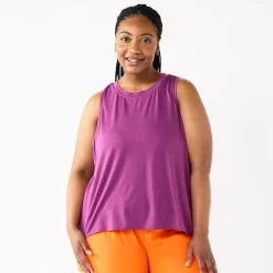 Plus Size Tek Gear® Crop Tank -Active & Workout Clothes Store 5566918 Ravishing Orchid