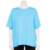 Plus Size Tek Gear® Oversized Tee -Active & Workout Clothes Store 5566961 Wildflower Blue