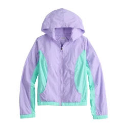 Kids 7-20 Tek Gear® Colorblock Windbreaker Jacket -Active & Workout Clothes Store 5568189 Purple Shawn