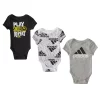 Baby Boy adidas 3-Pack Badge of Sport Rompers -Active & Workout Clothes Store 5569314 Black White Gray