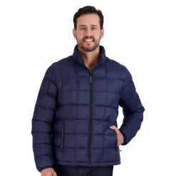 Men's ZeroXposur Luke Box Quilted Puffer Jacket -Active & Workout Clothes Store 5570834 Navy