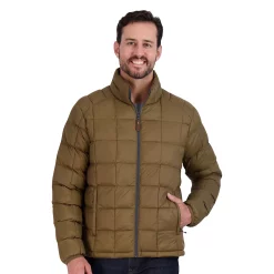 Men's ZeroXposur Luke Box Quilted Puffer Jacket -Active & Workout Clothes Store 5570834 Wood