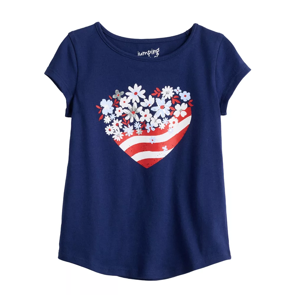 Girls 4-12 Jumping Beans® Physical Adaptive Double-Layer Tee 6 Girls 4-12 Jumping Beans® Physical Adaptive Double-Layer Tee - Image 4