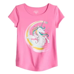 Girls 4-12 Jumping Beans® Physical Adaptive Double-Layer Tee 14 Girls 4-12 Jumping Beans® Physical Adaptive Double-Layer Tee -Active & Workout Clothes Store 5573703 Pink Unicorn