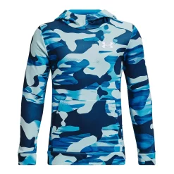 Boys 8-20 Under Armour Camo Fleece Hoodie -Active & Workout Clothes Store 5574211 Capri Blue