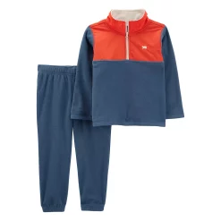 Baby Boy Carter's Colorblock Pullover Fleece Jacket & Jogger Pants Set