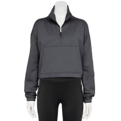 Women's FLX Embrace Quarter-Zip French Terry Sweatshirt -Active & Workout Clothes Store 5580829 Plum Sherry