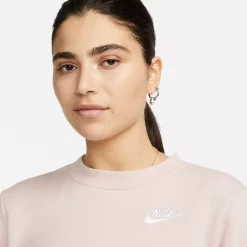 Women's Nike Sportswear Club Fleece Crewneck Sweatshirt -Active & Workout Clothes Store 5583219 ALT3