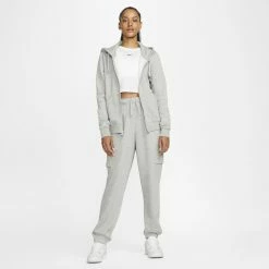Women's Nike Sportswear Club Fleece Full-Zip Hoodie -Active & Workout Clothes Store 5583236 ALT4