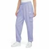 Women's Nike Sportswear Club Fleece Midrise Cargo Pants -Active & Workout Clothes Store 5583798 Light Thistle