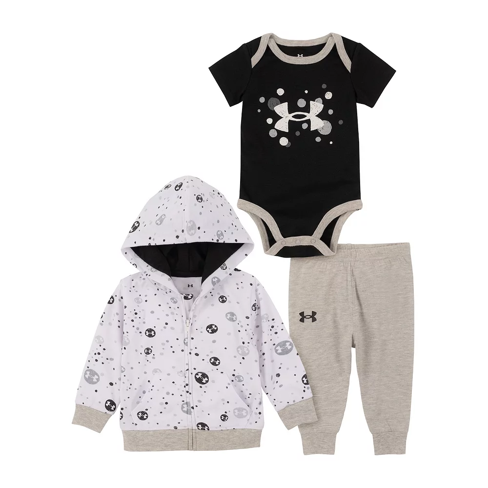 Baby Under Armour 3-Piece Scribble Dots Hoodie Set 3 Baby Under Armour 3-Piece Scribble Dots Hoodie Set