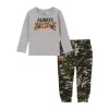 Baby Boy Under Armour "Always Awesome" Graphic Tee & Terry Camo Jogger Pants Set -Active & Workout Clothes Store 5592520