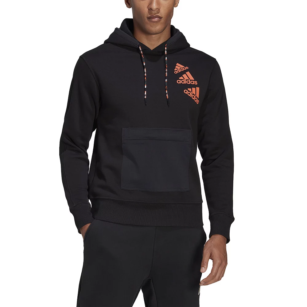 Men's adidas Essentials BrandLove Fleece Hoodie 10 Men's adidas Essentials BrandLove Fleece Hoodie - Image 8