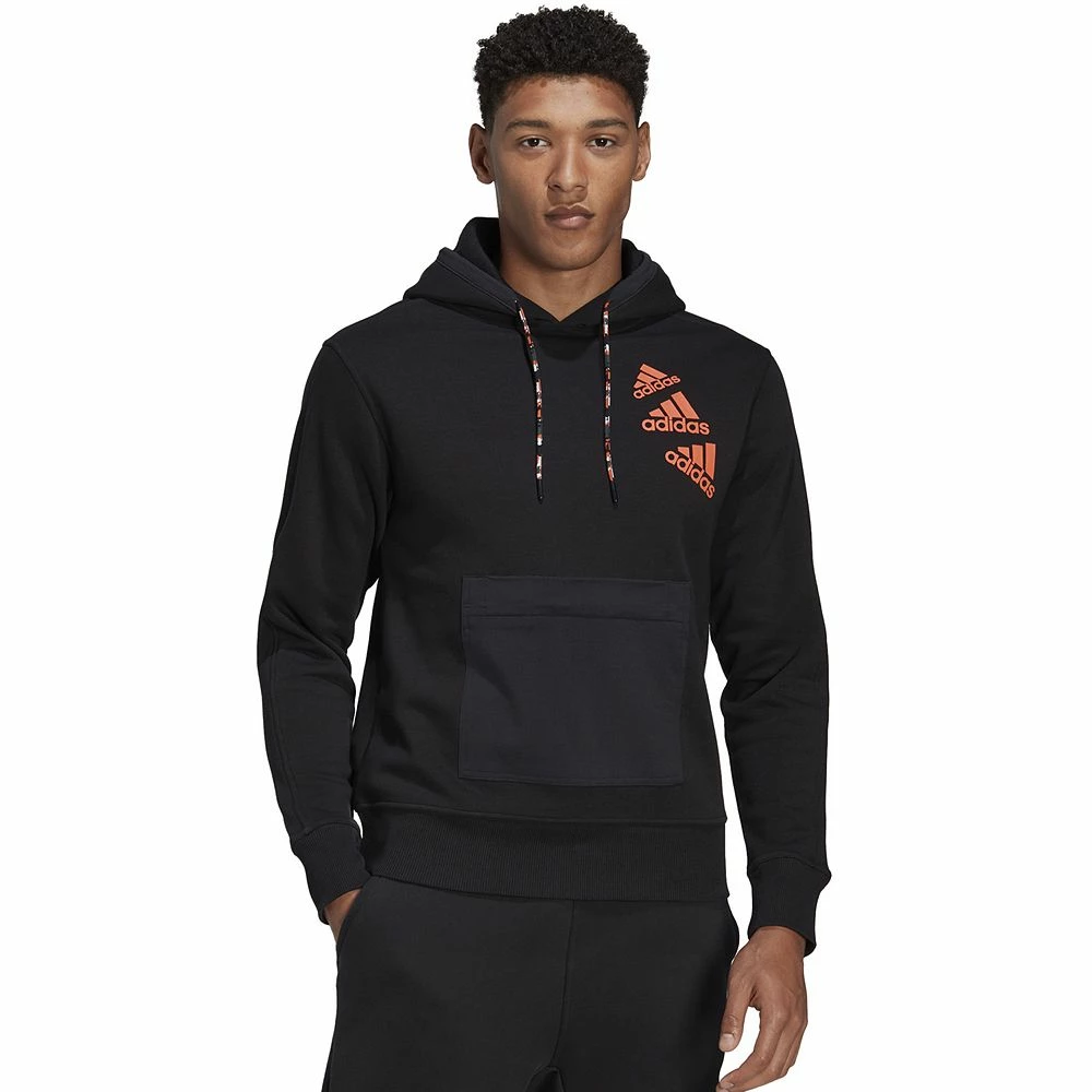 Men's adidas Essentials BrandLove Fleece Hoodie 5 Men's adidas Essentials BrandLove Fleece Hoodie - Image 3