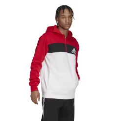 Men's adidas Quarter-Zip Hooded Track Top -Active & Workout Clothes Store 5593299 ALT2