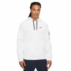 Big & Tall Nike Therma-FIT Pullover Fitness Hoodie -Active & Workout Clothes Store 5597131 White