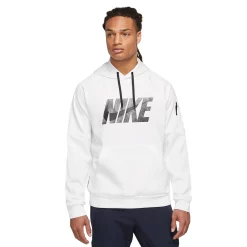 Big & Tall Nike Therma-FIT Pullover Hoodie -Active & Workout Clothes Store 5597148 White