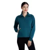 Women's Gaiam Quarter-Zip Fleece Sweatshirt -Active & Workout Clothes Store 5597728 Deep Teal