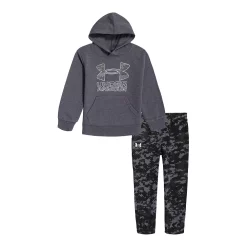 Boys 4-7 Under Armour Gray Camo Logo Graphic Hoodie & Jogger Pants Set