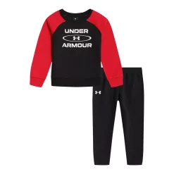 Boys 4-7 Under Armour Raglan Sleeve Pullover Graphic Sweatshirt & Jogger Pants Set
