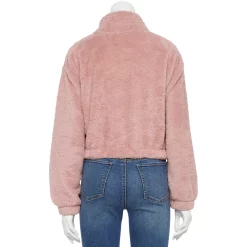 Juniors' SO® Sherpa Quarter-Zip Pullover -Active & Workout Clothes Store 5609880 ALT