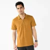 Men's Apt. 9® Tipped Zipper Polo -Active & Workout Clothes Store 5617034 Gold
