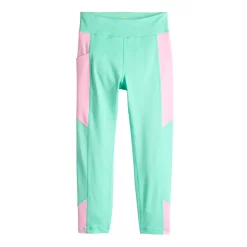 Girls 7-16 Tek Gear® Colorblock Performance 7/8 Leggings in Regular & Plus -Active & Workout Clothes Store 5618789 Aqua Stone