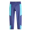 Girls 7-16 Tek Gear® Colorblock Performance 7/8 Leggings in Regular & Plus -Active & Workout Clothes Store 5618789 Finley Blue