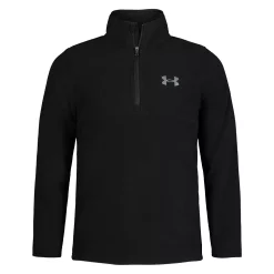 Boys 4-7 Under Armour Quarter-Zip Polar Fleece Pullover -Active & Workout Clothes Store 5620883 Black