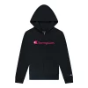Girls 7-16 Champion® Classic Script Fleece Hoodie -Active & Workout Clothes Store 5620914 Black