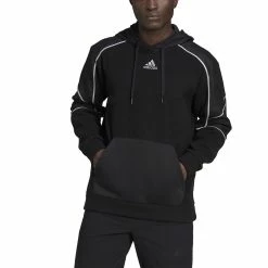 Men's adidas Commuter Polar Fleece Hoodie -Active & Workout Clothes Store 5634548 ALT4