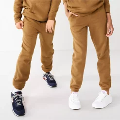 Kids 8-20 Sonoma Goods For Life® Supersoft Fleece Jogger Pants -Active & Workout Clothes Store 5638259 Brown