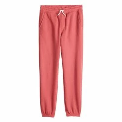 Kids 8-20 Sonoma Goods For Life® Supersoft Fleece Jogger Pants -Active & Workout Clothes Store 5638259 Pink
