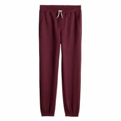 Kids 8-20 Sonoma Goods For Life® Supersoft Fleece Jogger Pants -Active & Workout Clothes Store 5638259 Plum