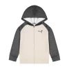 Boys 8-20 PUMA Full Zip Hoodie -Active & Workout Clothes Store 5646878 Cream