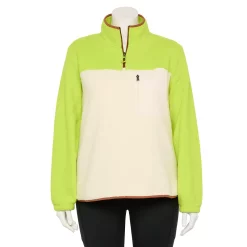 Women's Tek Gear® 1/4-Zip Sherpa Top -Active & Workout Clothes Store 5656952 Lemon Frost