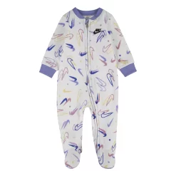Baby Girl Nike Allover Print Footed Sleep and Play