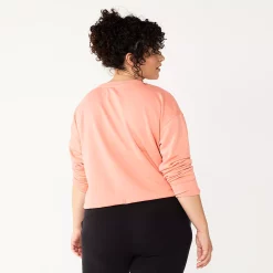 Women's Tek Gear® Stretch Fleece Cinched-Waist Top -Active & Workout Clothes Store 5661474 ALT