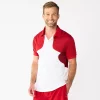 Men's Tek Gear® Colorblock Polo -Active & Workout Clothes Store 5662292 Cherry Cocktail