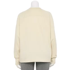 Plus Size Tek Gear® Stretch Fleece Mockneck Sweatshirt -Active & Workout Clothes Store 5663518 ALT