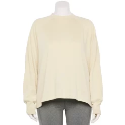 Plus Size Tek Gear® Stretch Fleece Mockneck Sweatshirt -Active & Workout Clothes Store 5663518 Hammock